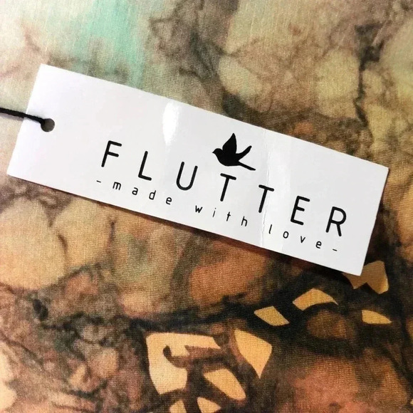 Flutter long sleeve, multicolor, hip pockets, round neck soft comfy feel - Picture 6 of 12